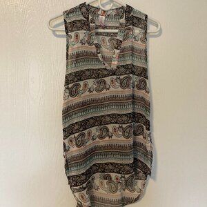 No Boundaries sheer tank top